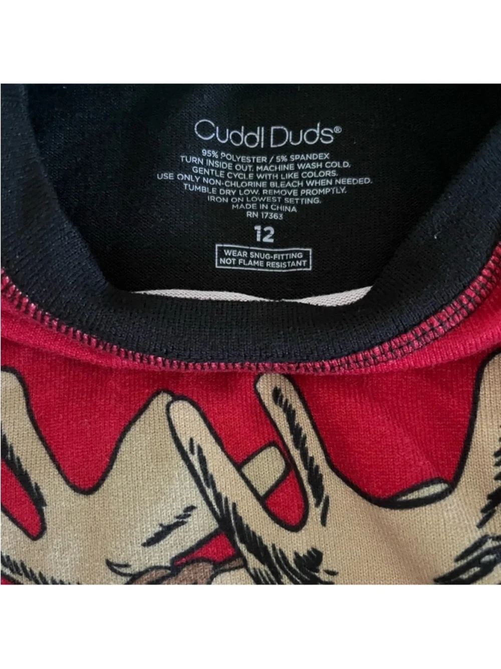 Cuddl Duds Moose & Dinosaur Pajama Sets